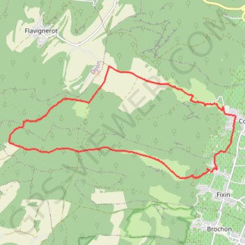 Trace GPS Fixey Couchey, itinéraire, parcours