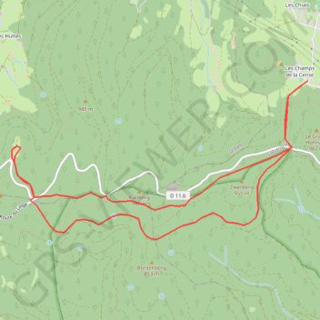 Trace GPS Le Hohnack-Linge, itinéraire, parcours