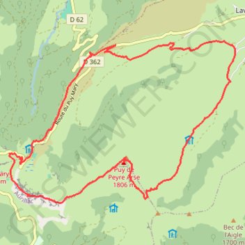 Trace GPS Les fours de Peyre-Arse, itinéraire, parcours