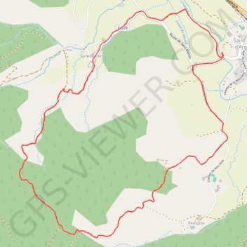 Trace GPS Rando Saint Pierre d'Argençon, itinéraire, parcours