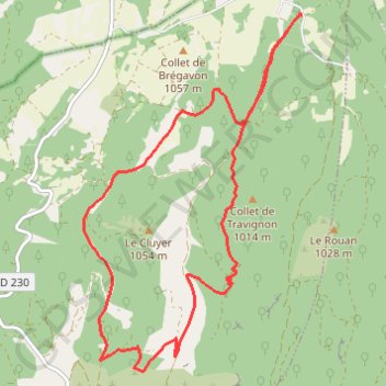 Trace GPS Les Ayguiers de Travignon - Savouillon, itinéraire, parcours