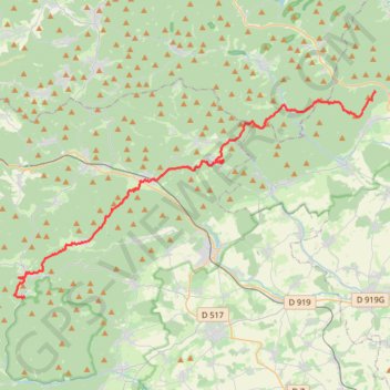 Trace GPS Crêtes des Vosges - Jour 2, itinéraire, parcours