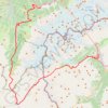 Trace GPS TMB Randonnée de Les Houches (Haute-Savoie) à Courmayeur (Vallée d'Aoste. Italie), itinéraire, parcours