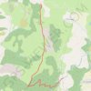 Trace GPS Brèche de Charance - Col de Gleize, itinéraire, parcours