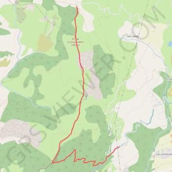 Trace GPS Brèche de Charance - Col de Gleize, itinéraire, parcours