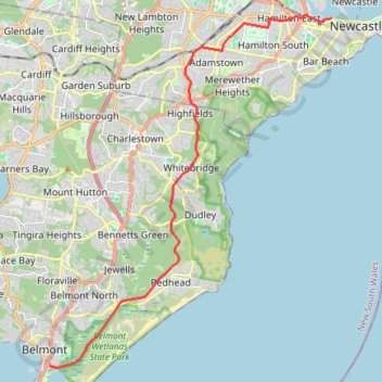 Trace GPS Fernleigh Rail Trail, itinéraire, parcours