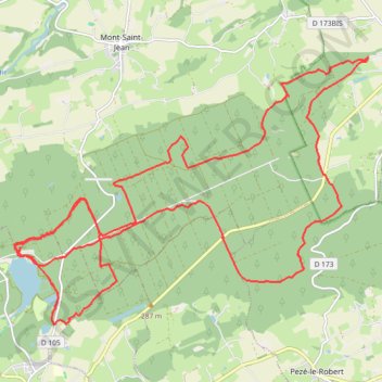 Trace GPS Autour du lac de Sillé-le-Guillaume, itinéraire, parcours