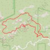 Trace GPS Sandstone Peak Loop via Inspiration Point, itinéraire, parcours