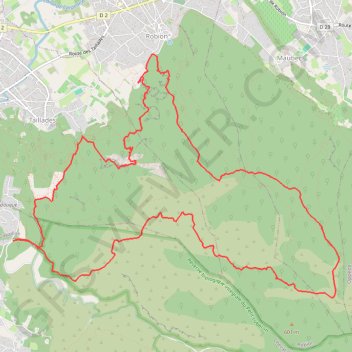 Trace GPS Gorges de Badarel - Rochers de Baube, itinéraire, parcours