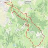 Trace GPS VTT en Toscane d'Auvergne : Le Madet, itinéraire, parcours