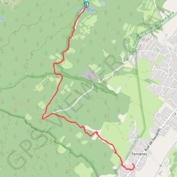 Trace GPS Tiocan-Fénières, itinéraire, parcours