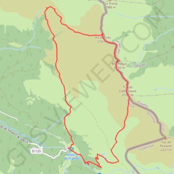 Trace GPS Crête du Campsaur, itinéraire, parcours