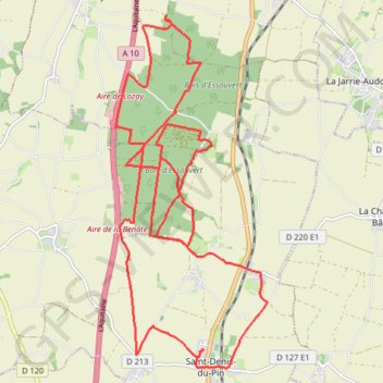 Trace GPS St Denis Du Pin (17) - 26km, itinéraire, parcours