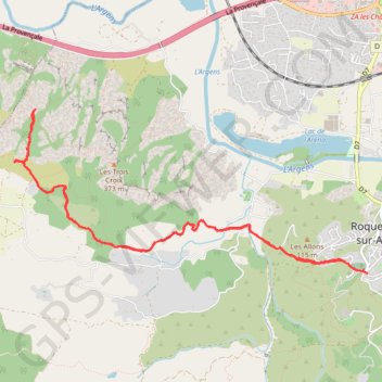Trace GPS Roquebrune Compostelle, itinéraire, parcours