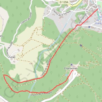 Trace GPS Sancy - Descente de la Bonsière - Secteur La Bourboule, itinéraire, parcours