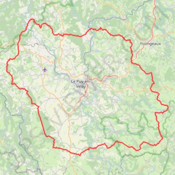 Trace GPS GR40 Tour du Velay (Haute-Loire), itinéraire, parcours
