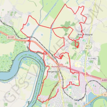 Trace GPS Pays Rochefortais - Rochefort, itinéraire, parcours