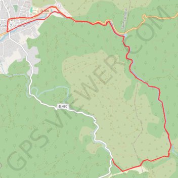 Trace GPS Le pas de Peyruis - Saint-Zacharie, itinéraire, parcours