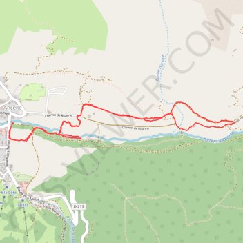 Trace GPS Ancelle-Rouanne, itinéraire, parcours