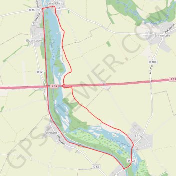 Trace GPS Circuit du Fief Doré - Pargny, itinéraire, parcours