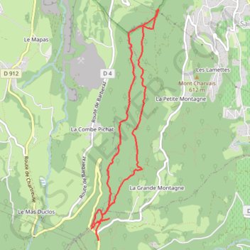 Trace GPS BEC DU CORBEAU - MONTAGNE COCHE - TUNNEL PAS FOSSE, itinéraire, parcours