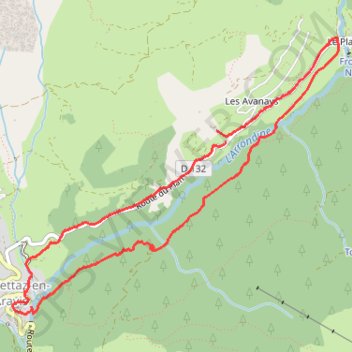 Trace GPS Randonnée autour de La Giettaz, itinéraire, parcours