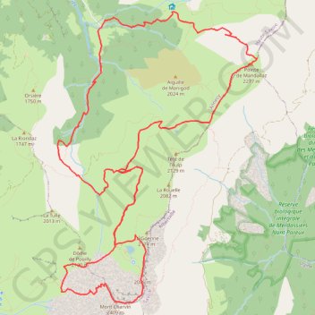 Trace GPS Mont Charvin et Pointe de la Mandallaz, itinéraire, parcours