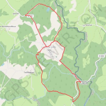 Trace GPS À la naissance du Chavanon - Laroche près Feyt - Pays de Haute Corrèze, itinéraire, parcours