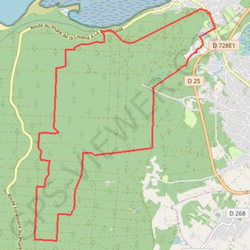 Trace GPS Tranchée de la Base-Ligne 24-Tranchée des Brisquettes, itinéraire, parcours