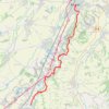 Trace GPS Muret - Carbonne par des sentiers et petites routes, itinéraire, parcours