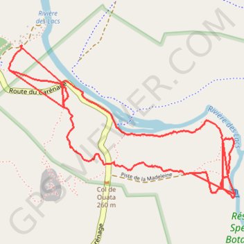 Trace GPS PR SUD - Sentier des Agathis, itinéraire, parcours