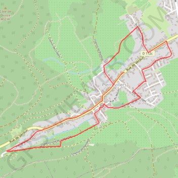 Trace GPS Marche découverte de Pierrevillers, itinéraire, parcours