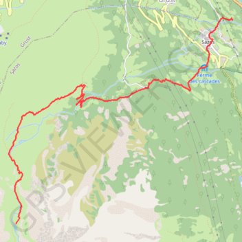 Trace GPS Lacs d'Ardiden J1, itinéraire, parcours