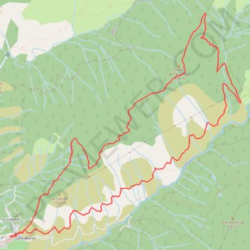 Trace GPS Clans - Pointe de Serenton, itinéraire, parcours