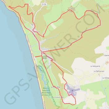 Trace GPS De La Crecque - Vauville au Camp Maneyrol, itinéraire, parcours