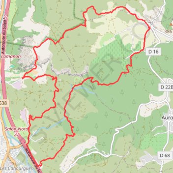 Trace GPS Roquerousse - Le Talagard, itinéraire, parcours