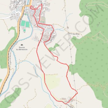 Trace GPS Saint-Georges de Luzençon - Lavencas, itinéraire, parcours