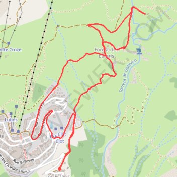 Trace GPS Foret des Estaris Chalet Joubert, itinéraire, parcours