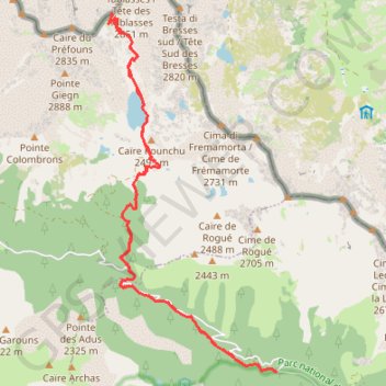 Trace GPS Lac Nègre, itinéraire, parcours