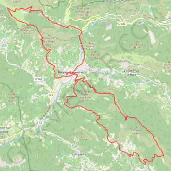 Trace GPS Buis les Barronies (Drôme), itinéraire, parcours