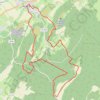 Trace GPS Monts de Gy - La Ferme de Courbey, itinéraire, parcours