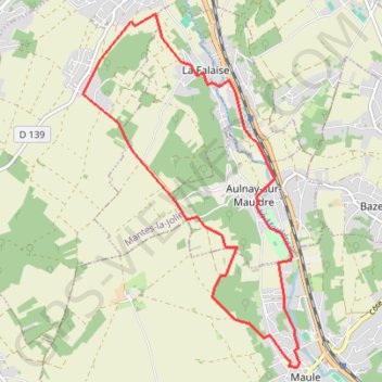 Trace GPS Vallée de la Mauldre, itinéraire, parcours
