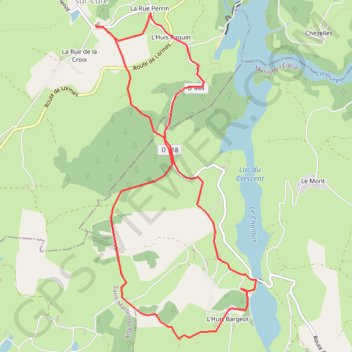 Trace GPS Le Crescent - Chastellux, itinéraire, parcours