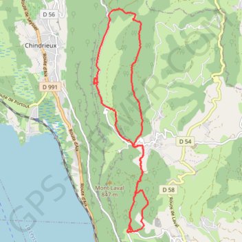 Trace GPS La Chambotte, itinéraire, parcours