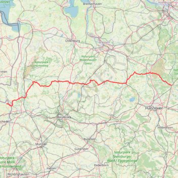 Trace GPS Dag 3 BRemerweg tot Lattrop, itinéraire, parcours