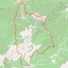 Trace GPS Mégiers - Charavel - Sabran, itinéraire, parcours