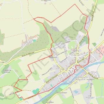 Trace GPS Boucle autour d'Ebreuil, itinéraire, parcours