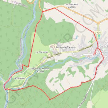 Trace GPS Chemins du Cœur des Vosges - La Manufacture, itinéraire, parcours