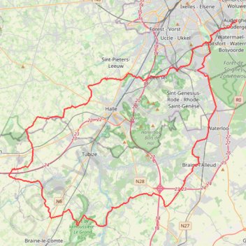 Trace GPS enghien, itinéraire, parcours