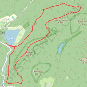 Trace GPS Aurour du Kachler et du Steinberg, itinéraire, parcours